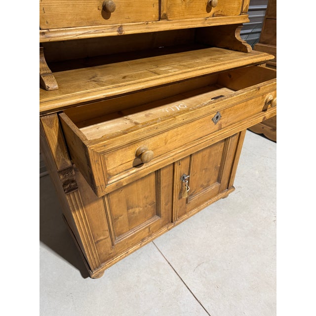 Antique Pine Kitchen Dresser From England For Sale - Image 13 of 18