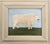 Matt Rix, Naive Style Prize British White Bull, Oil on Board, Framed For Sale - Image 10 of 10