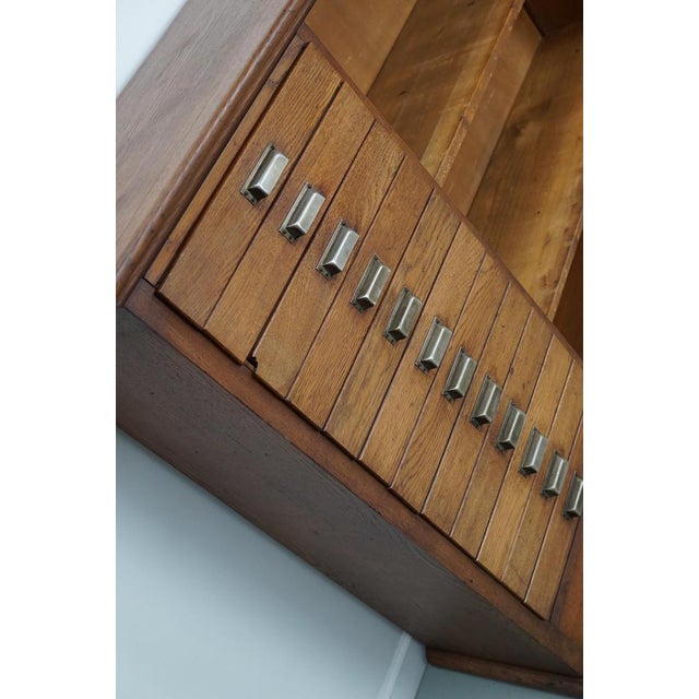 Vintage Dutch Oak Apothecary Cabinet, 1950s For Sale - Image 14 of 18