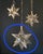 Tan Antique Brass and Glass Star Light, 1970s For Sale - Image 8 of 9