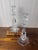 Art Deco Val Saint-Lambert Signed Belgian Crystal Candlesticks, Pair, 9.5" Tall, Late 20th Century For Sale - Image 3 of 7