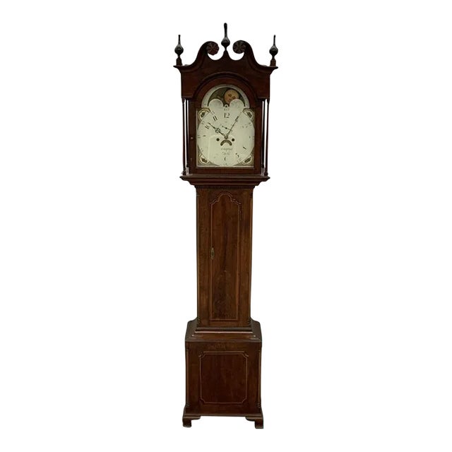 Rare Griffith Owen Philadelphia Tall Case Grandfather Clock Circa 1790 For Sale