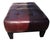 Animal Skin 1980s Stunning 3-Piece Seating Set: Paul Robert Patchwork Leather Club Chairs & Pottery Barn Ottoman For Sale - Image 7 of 12
