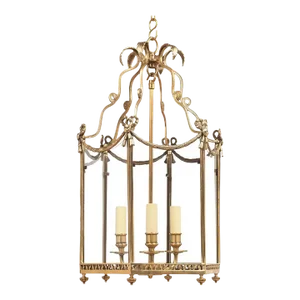 Small Neoclassic Brass Lantern