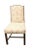 Beige Fortuny Upholstered Antique Chinese Chippendale Designer Chair 1 of 2 For Sale - Image 8 of 8