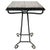 Cute Mid-century plant table with pink ceramic tiles and a black wrought iron base from the 1960s. It is an original old...