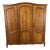 Vintage French Louis XVI Style Wardrobe in Oak For Sale