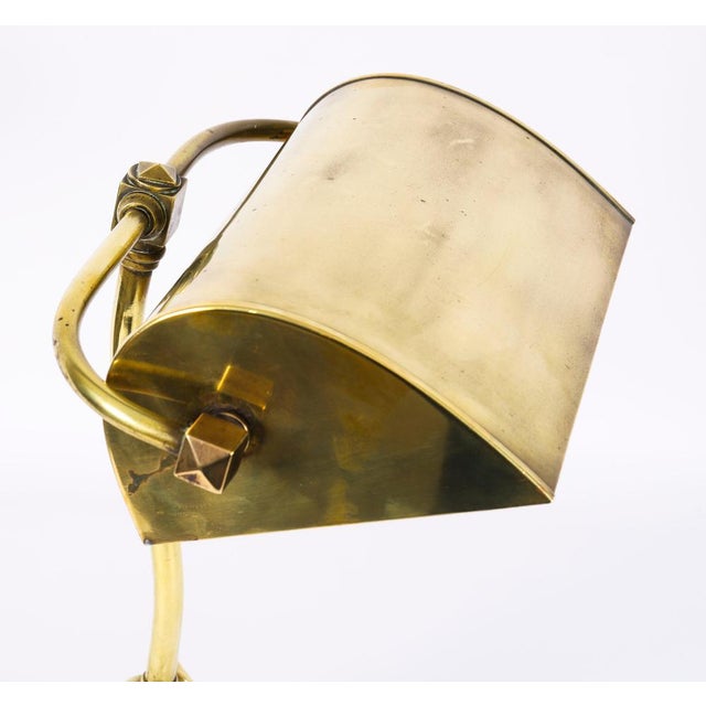 Vintage Art Deco Articulated Brass Desk Lamp, 1920s For Sale - Image 6 of 12