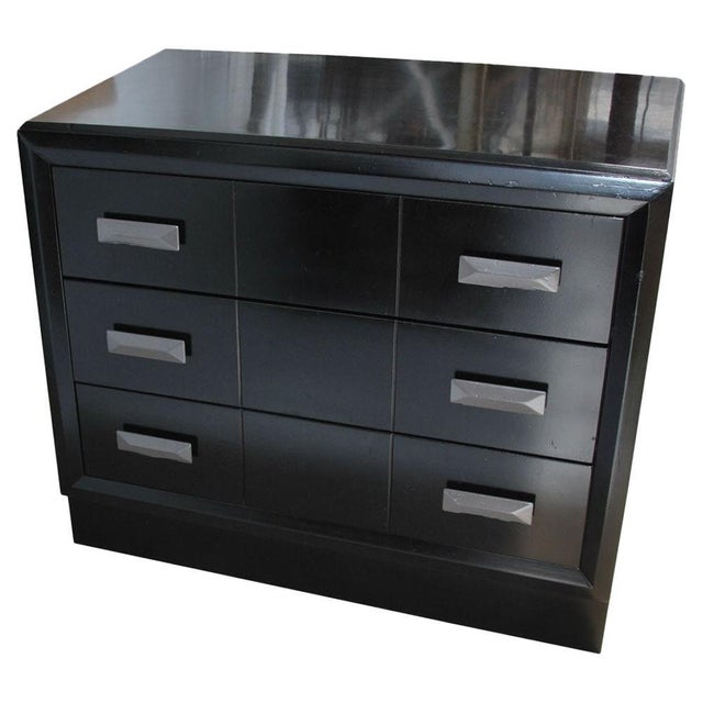 Wood Mid-Century Modern Mengel Raymond Loewy Style Ebonized Dresser For Sale - Image 7 of 7