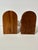 Mid 20th Century Vintage Mid 20th Century Wood and Paper Mache Old World Globe Book Ends- Pair of 2 For Sale - Image 5 of 12