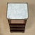 Pair Mid-Century Louis XVI Mahogany End Tables With Carrara Marble For Sale - Image 15 of 16