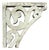 Antique White Distressed Wood Swan Head Corbel / Architectural Fragment #4 For Sale