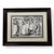 This striking pair of framed, 19th-century monochrome wood engraving reproductions captures the early elite history of...
