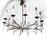 Large 12 Light Silver Plate Spoke Form Chandelier by Sciolari For Sale - Image 16 of 18
