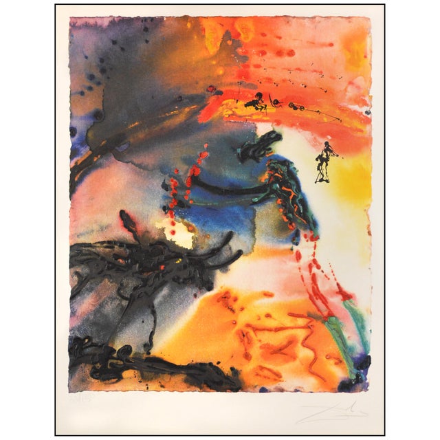 The artwork here, "Bullfight II" is a wonderful depiction of a matador and bull done in a surrealist style, which was...