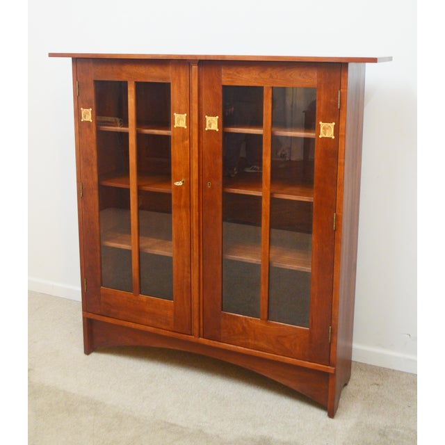 Stickley Mission Harvey Ellis Bookcase With Inlay Chairish