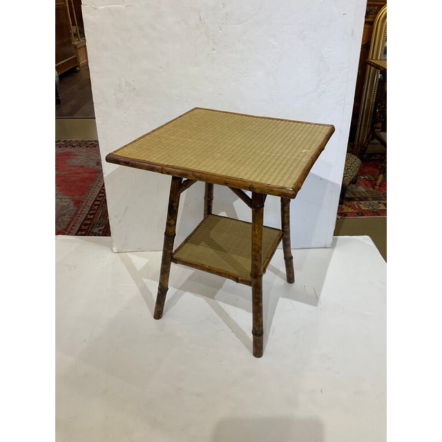 19th Century English Bamboo Side Table For Sale - Image 9 of 9