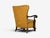 Scandinavian Modern, Lounge Chair, Carved Wood, Fabric, Denmark, 1960s For Sale - Image 11 of 12