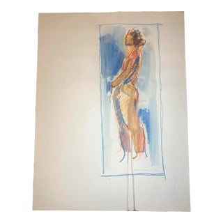 1990s Jack Meanwell Figural Nude, Mixed Media For Sale