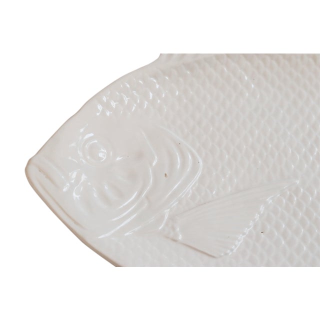 Japanese White Ceramic Fish Platter Chairish