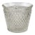 Vintage Pressed Glass Ice Bucket / Diamond Cut Catchall Bowl – 6.5” Hobstar Pattern For Sale