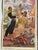 Pair Antique Spanish Embroidered Flamenco Dancers Postcards Framed For Sale - Image 4 of 7