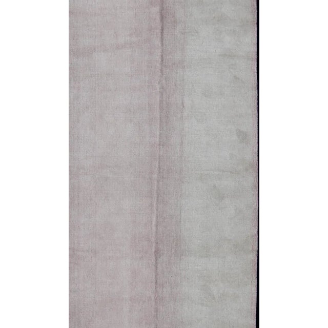 Nepalese Modern Rug in Pink and White 7'9 X 12'3 For Sale - Image 4 of 13