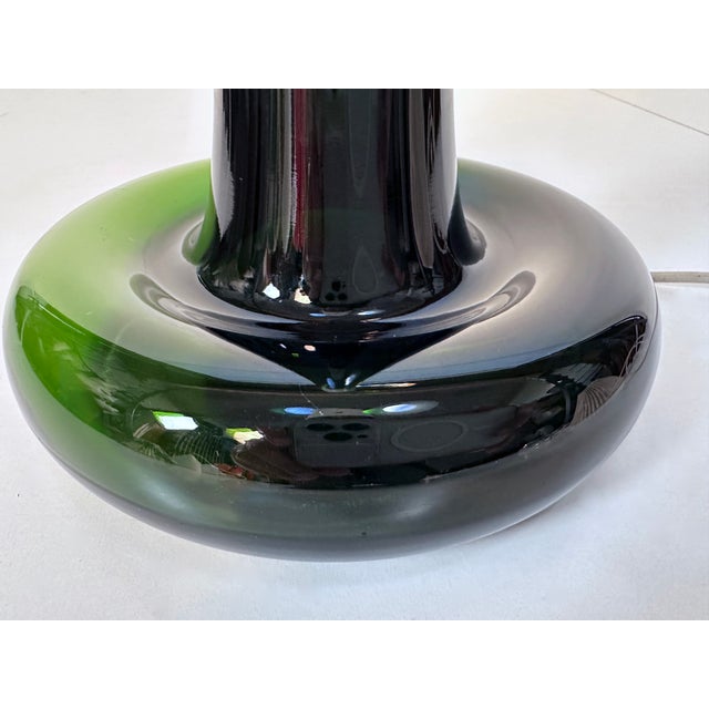 Danish Glass Fleur Table Lamp by Michael Bang for Holmegaard, 1960s For Sale - Image 15 of 18