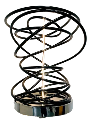 Mark Beattie, White in Tall Black Spiral, 2023