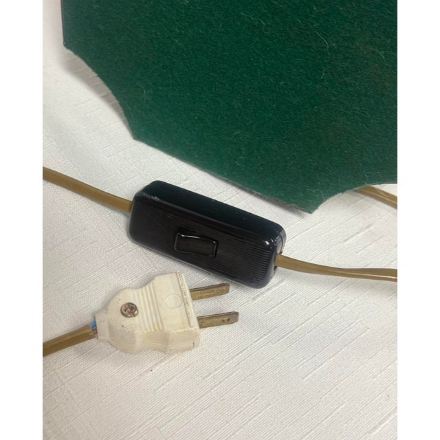 Stunning Vintage Chinoiserie Blue and White Ginger Jar Style Table Lamp With Cream Shade For Sale - Image 10 of 11