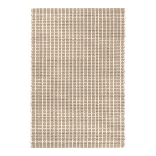 Dash & Albert by Annie Selke Gridiron Wheat Indoor/Outdoor Rug, 9' 6" x 13' 6" For Sale