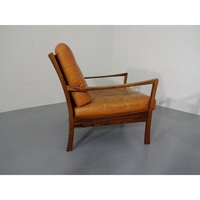 Rosewood and Leather Easy Chair, Denmark, 1960s For Sale - Image 10 of 18