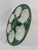 1950s French Longchamp Green and White Oyster Plate For Sale - Image 12 of 16