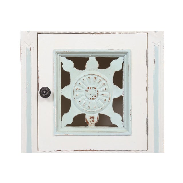 Shabby Chic Painted Side Table For Sale In Tampa - Image 6 of 9