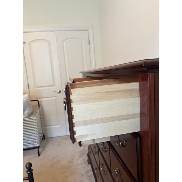 Traditional Vintage Pennsylvania House Master Chest Cherry Wood For Sale - Image 3 of 7