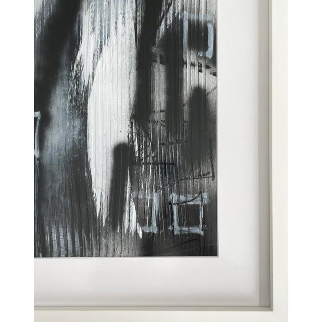 Abstract "Downtown" Contemporary Original Abstract Mixed-Media Painting by Jakki Jandrell, Framed For Sale - Image 3 of 11