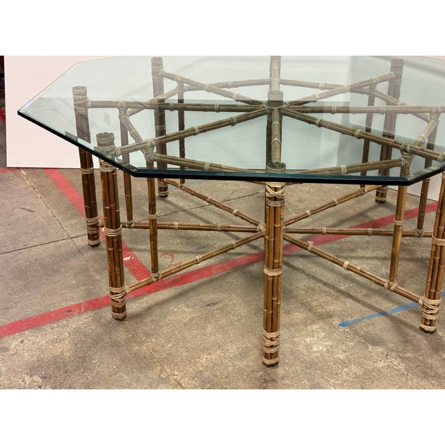 McGuire Furniture Late 20th Century Octagon Dining Table For Sale - Image 10 of 12