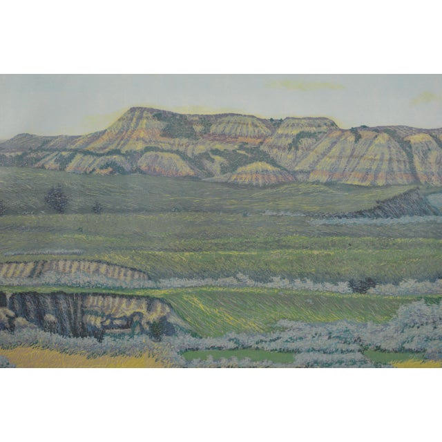 Contemporary Fine North Dakota Woodcut by Gordon Mortensen (B. 1938) Signed For Sale - Image 3 of 6