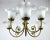 1970s Vintage Gilt Brass & Frosted Glass Chandelier, France, 1970s For Sale - Image 5 of 10