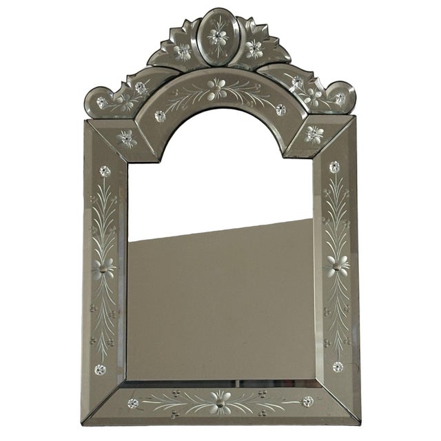 2000 - 2009 Venetian Murano Glass Dresser Mirror by Barbini For Sale - Image 5 of 8