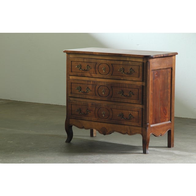 Vintage 18th Century French Provençal Louis XVI Walnut Commode For Sale - Image 11 of 16