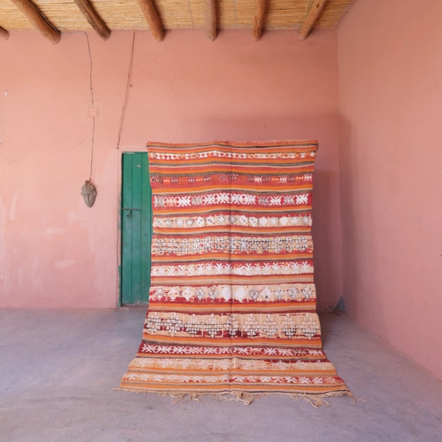 1980s Striped Vintage Flatweave Rug - 8.7 X 4.89 Ft For Sale - Image 11 of 11