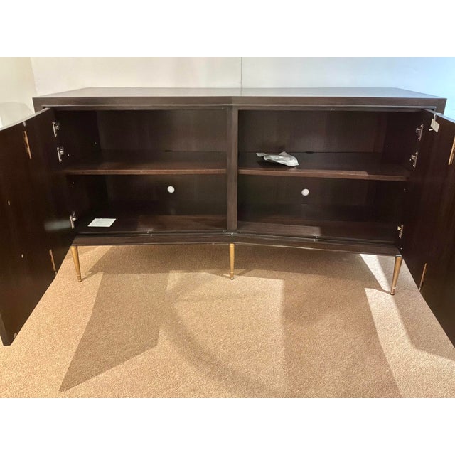 Wood Revelation Modern Geometric Put a Hex on You Cabinet For Sale - Image 7 of 9