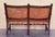 Wood Walnut Leather Brown Spanish Sofa, Bench 18th Century Baroque Cordoba Ironwork For Sale - Image 7 of 18