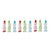 Contemporary Glass Snowman Candy Ornament (Set of 12) For Sale - Image 3 of 3