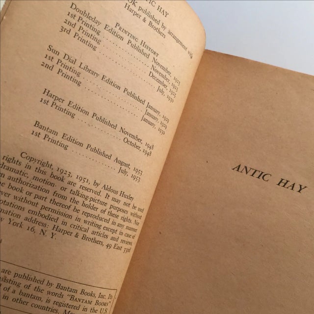 Antic Hay by Aldous Huxley, 1953 For Sale - Image 5 of 5