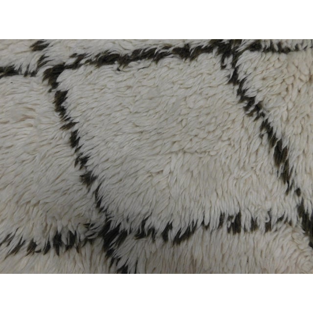 Vintage Moroccan Rug With Shaggy Pile. 10'4"x 8'3" For Sale - Image 4 of 15