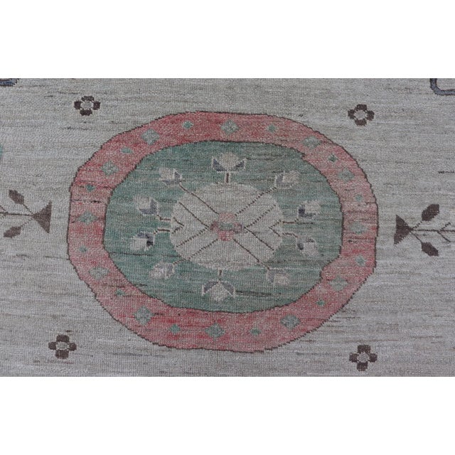 Hand Knotted Colorful Khotan Rug by Keivan Woven Arts, 9'8" X 13'0 For Sale In Atlanta - Image 6 of 12