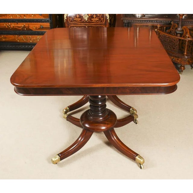 19th Century Regency Metamorphic 3-Pillar Dining Table For Sale - Image 10 of 18