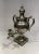 English Late 19th Century English Pewter Tea Service- 3 Pieces For Sale - Image 3 of 12